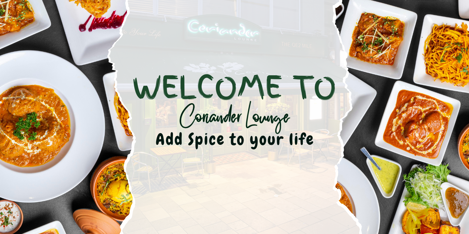 Variety of Indian fast food items from Coriander Lounge, Southampton, served with fresh ingredients
